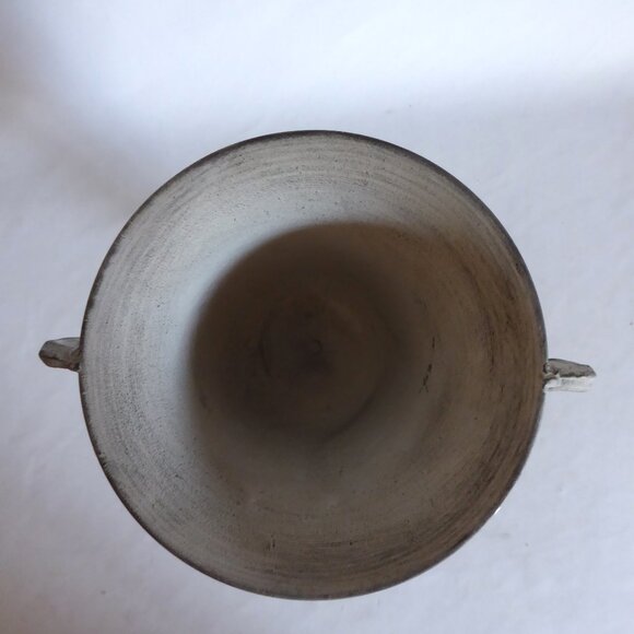 NEW SHABBY CHIC HANDLED DISTRESSED METAL URN VASE - Picture 8 of 10